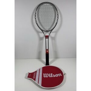 Vintage Wilson T3000 Tennis Raquet Strung Steel Frame Racket 4 1/2
